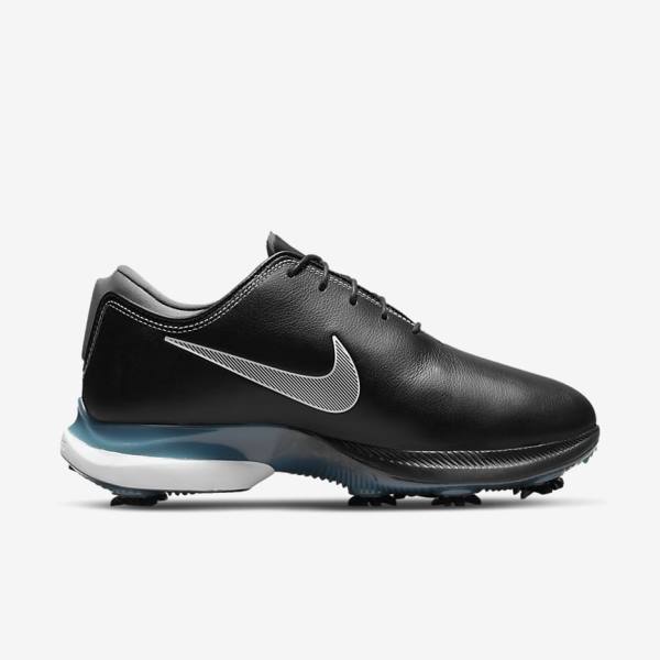 Nike Air Zoom Victory Tour 2 Golfschuhe Herren Schwarz Metal Blau Grau Weiß | NK253EXB