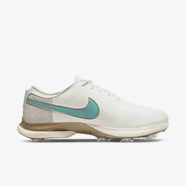 Nike Air Zoom Victory Tour 2 Golfschuhe Damen Weiß Hellbraun Türkis | NK290BXW