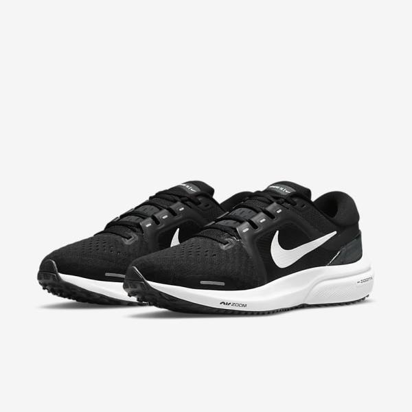 Nike Air Zoom Vomero 16 Straßen Laufschuhe Damen Schwarz Dunkelgrau Weiß | NK450BIA