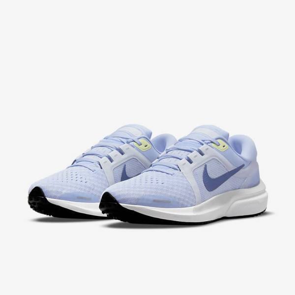 Nike Air Zoom Vomero 16 Straßen Laufschuhe Damen Hellblau Grau Weiß Navy | NK701EOK