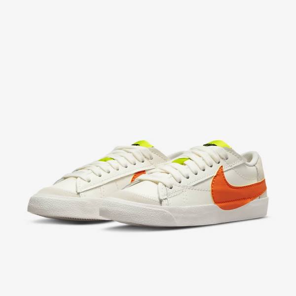 Nike Blazer Low 77 Jumbo Sneakers Damen Grün Orange | NK328PGJ