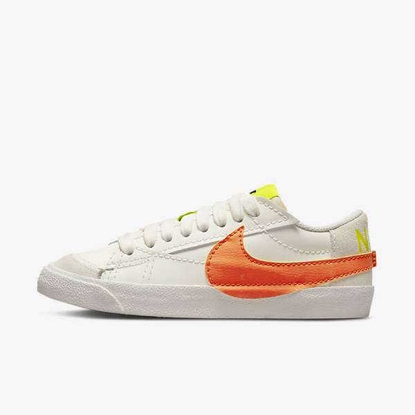 Nike Blazer Low 77 Jumbo Sneakers Damen Grün Orange | NK328PGJ