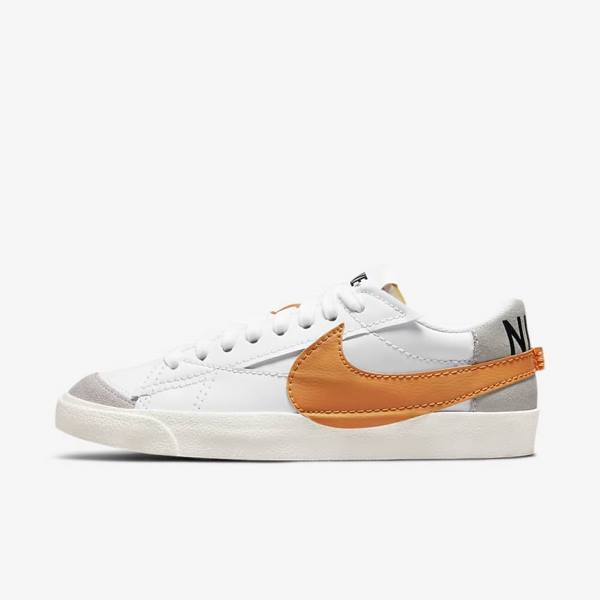 Nike Blazer Low 77 Jumbo Sneakers Herren Weiß Grau Orange | NK621TXO