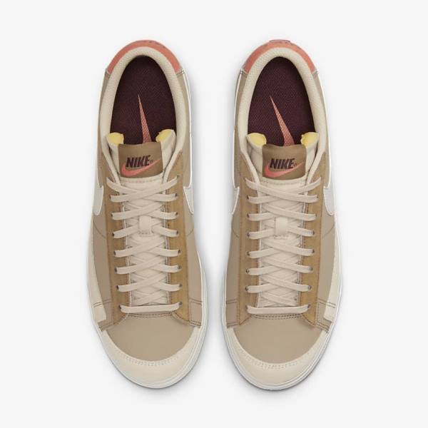 Nike Blazer Low Plattform SP Sneakers Damen Khaki Hellbeige | NK784QJS