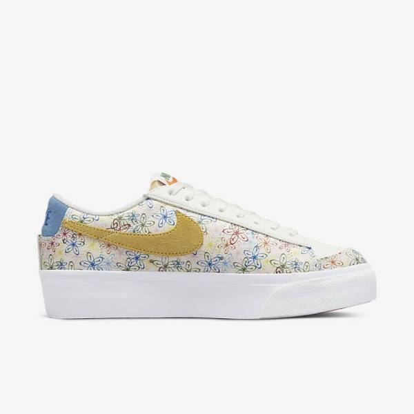 Nike Blazer Low Plattform Sneakers Damen Königsblau Blau | NK073DQK