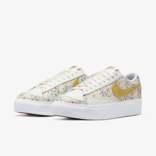 Nike Blazer Low Plattform Sneakers Damen Königsblau Blau | NK073DQK