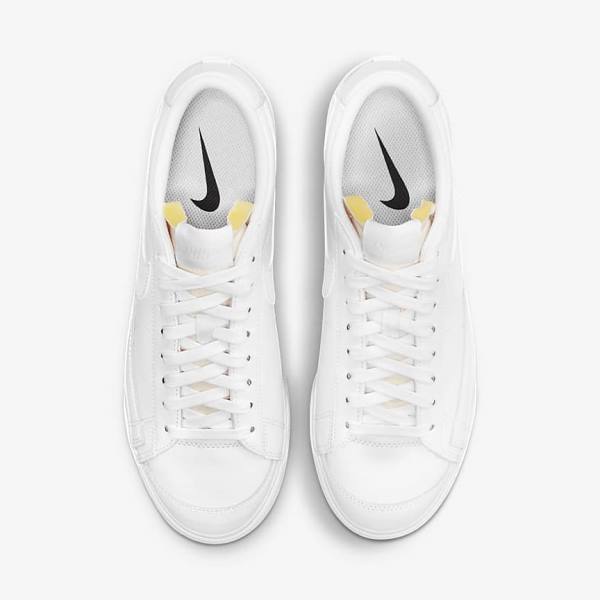 Nike Blazer Low Plattform Sneakers Damen Weiß | NK483HCN