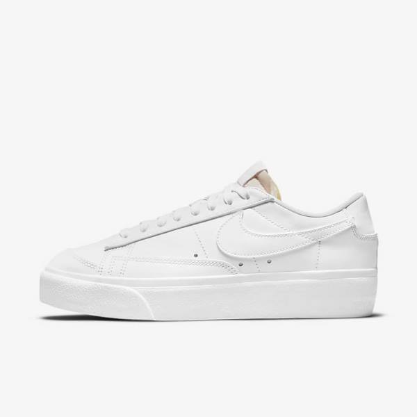 Nike Blazer Low Plattform Sneakers Damen Weiß | NK483HCN