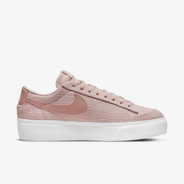 Nike Blazer Low Plattform Sneakers Damen Rosa Weiß Rosa Rosa | NK931XEI