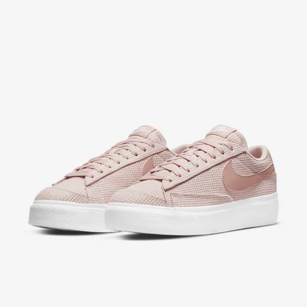 Nike Blazer Low Plattform Sneakers Damen Rosa Weiß Rosa Rosa | NK931XEI