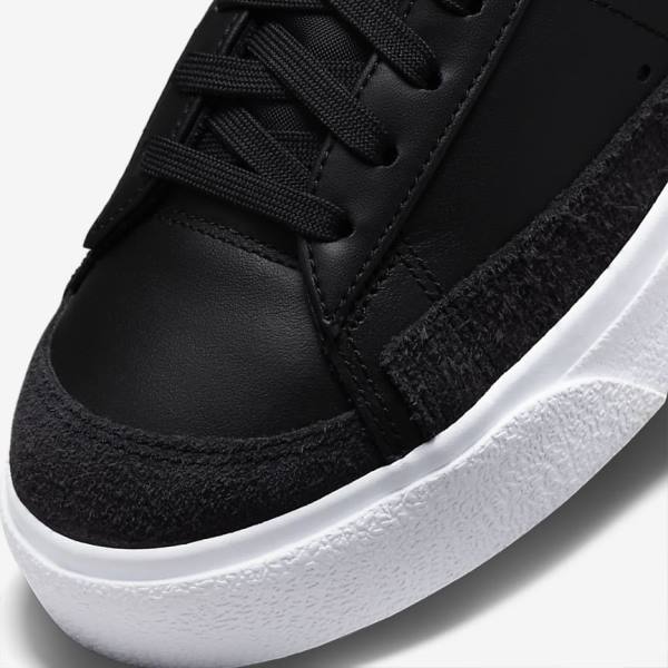 Nike Blazer Low Plattform Sneakers Damen Schwarz | NK962JVW