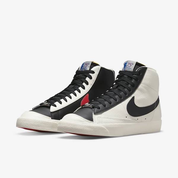 Nike Blazer Mid 77 EMB Sneakers Herren Rot Schwarz | NK075ZSX