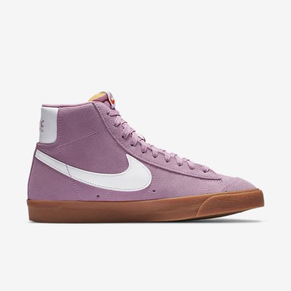 Nike Blazer Mid 77 Sneakers Damen Rosa Braun Orange Weiß | NK603EBK