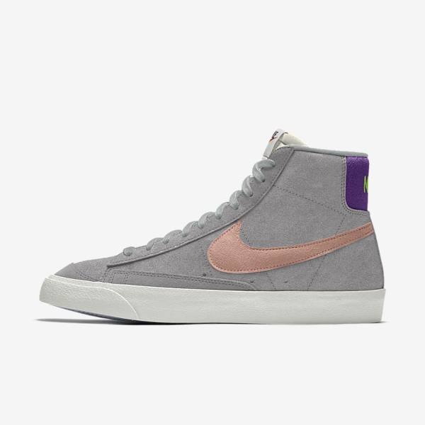 Nike Blazer Mid By You Custom Sneakers Herren Mehrfarbig | NK186KBA