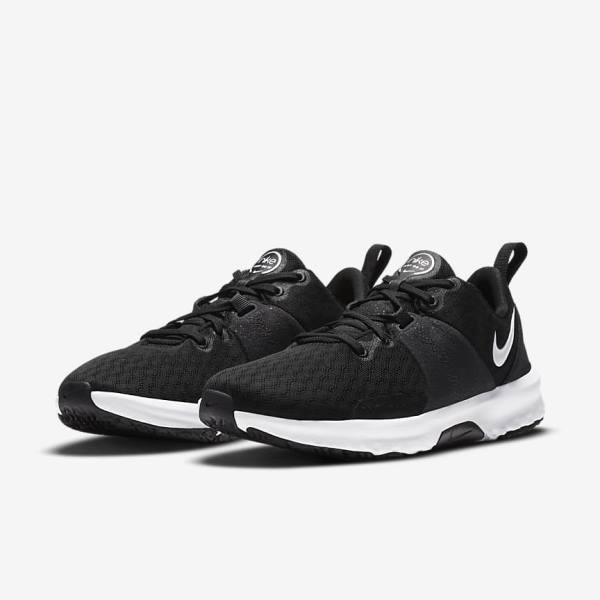 Nike City Trainer 3 Sportschuhe Damen Schwarz Dunkelgrau Weiß | NK620GDX