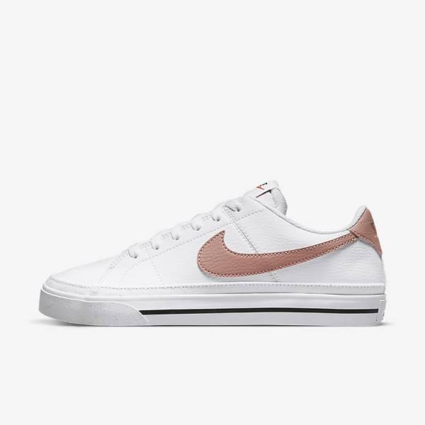 Nike Court Legacy Next Nature Sneakers Damen Weiß Orange Schwarz Rosa | NK805XJM