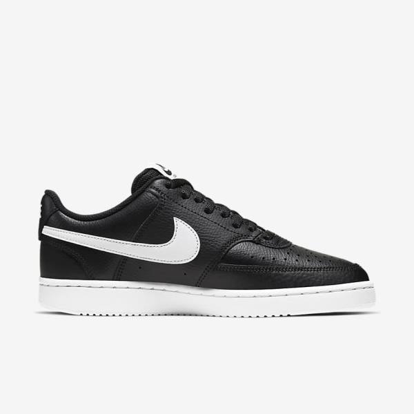 Nike Court Vision Low Sneakers Damen Schwarz Weiß | NK395FON