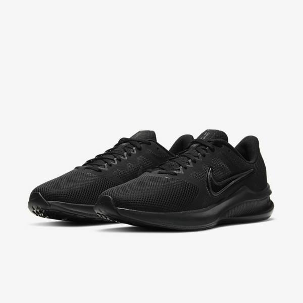 Nike Downshifter 11 Straßen Laufschuhe Herren Schwarz Hellgrau Dunkelgrau | NK530JNQ