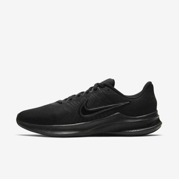 Nike Downshifter 11 Straßen Laufschuhe Herren Schwarz Hellgrau Dunkelgrau | NK530JNQ