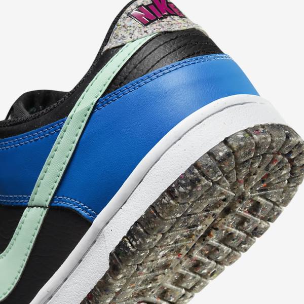 Nike Dunk Low SE Older Sneakers Kinder Schwarz Hellblau Rosa Mintfarben | NK867UHG