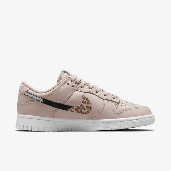 Nike Dunk Low SE Sneakers Damen Khaki Grau Khaki Grau Mehrfarbig | NK528AFB