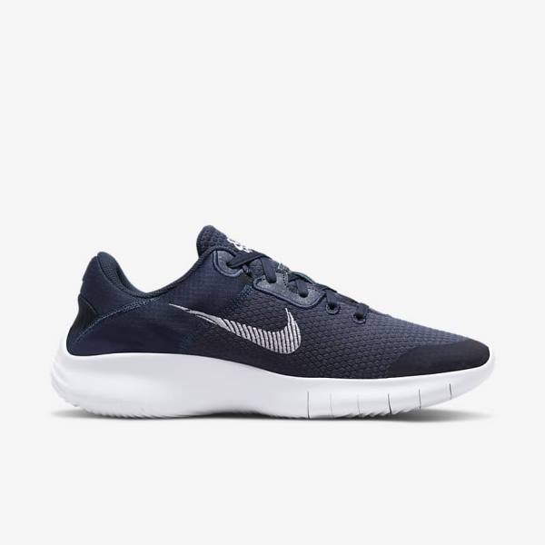 Nike Flex Experience Run 11 Next Nature Straßen Laufschuhe Herren Navy Dunkelschwarz Weiß | NK469HIS