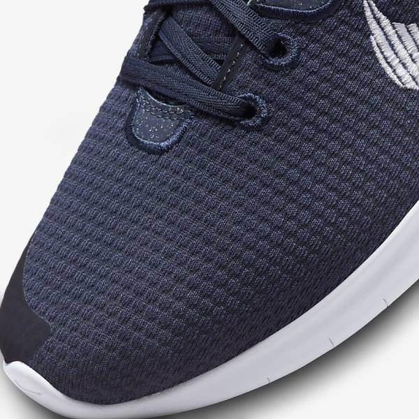 Nike Flex Experience Run 11 Next Nature Straßen Laufschuhe Herren Navy Dunkelschwarz Weiß | NK469HIS