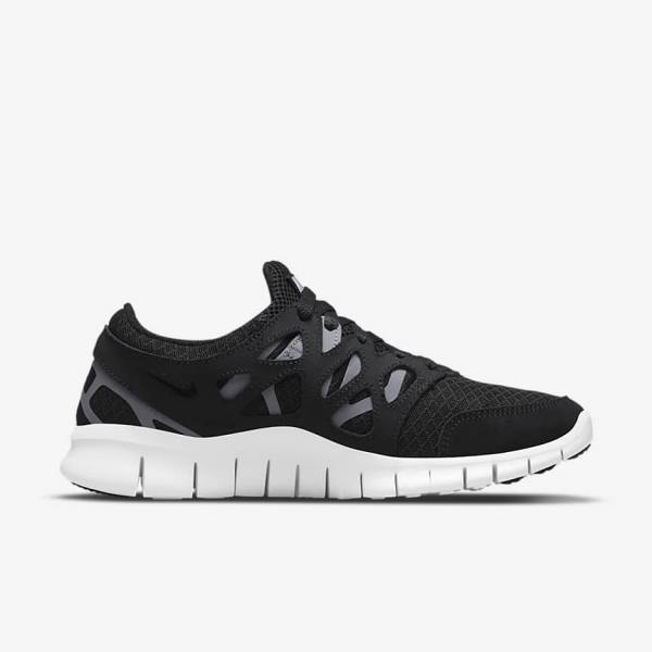 Nike Free Run 2 Sneakers Damen Schwarz Dunkelgrau Weiß | NK814BMA