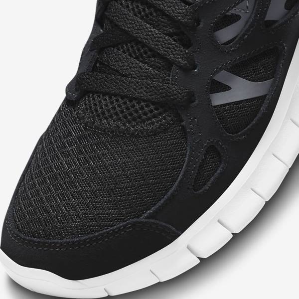 Nike Free Run 2 Sneakers Damen Schwarz Dunkelgrau Weiß | NK814BMA