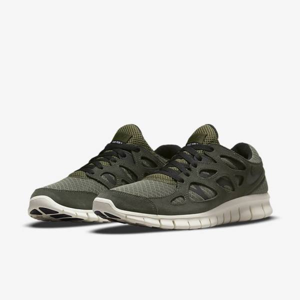 Nike Free Run 2 Sneakers Herren Olivgrün Schwarz | NK471PFI