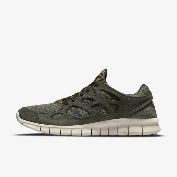 Nike Free Run 2 Sneakers Herren Olivgrün Schwarz | NK471PFI