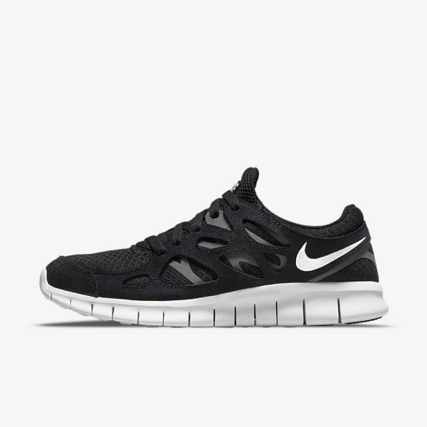 Nike Free Run 2 Sneakers Herren Schwarz Dunkelgrau Weiß | NK895WZK