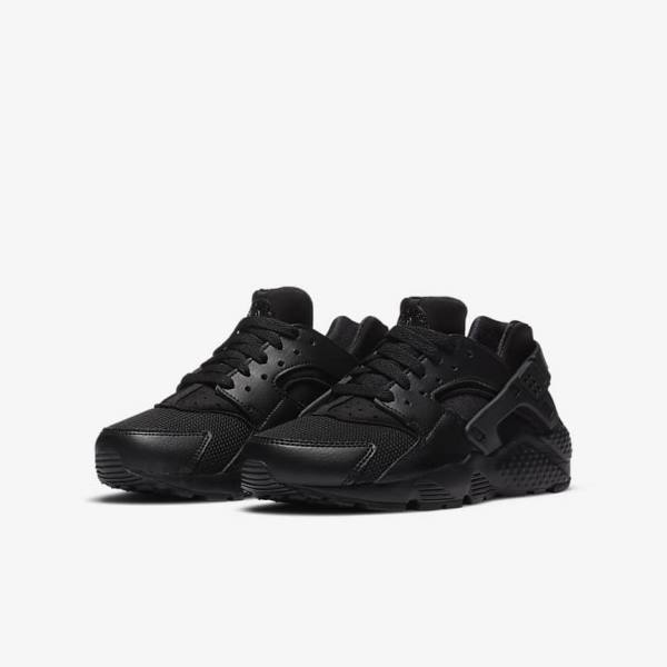 Nike Huarache Run Older Sneakers Kinder Schwarz | NK684ORS