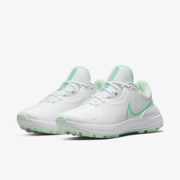 Nike Infinity Pro 2 Golfschuhe Herren Weiß Türkis Mintfarben | NK602WFP