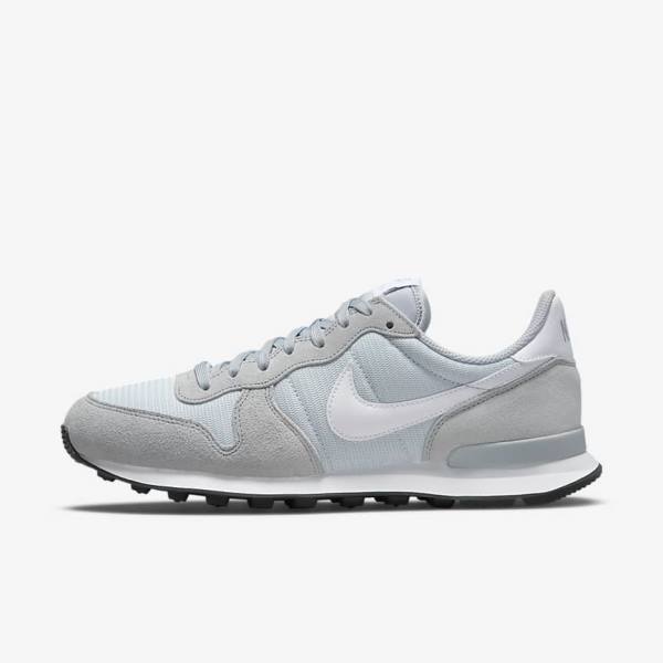 Nike Internationalist Sneakers Damen Grau Platin Schwarz Weiß | NK617RAY