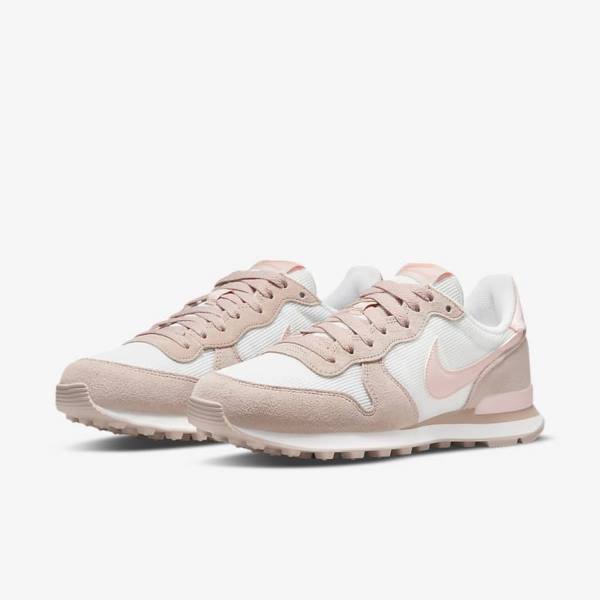 Nike Internationalist Sneakers Damen Weiß Khaki Grau Hell | NK850SGF