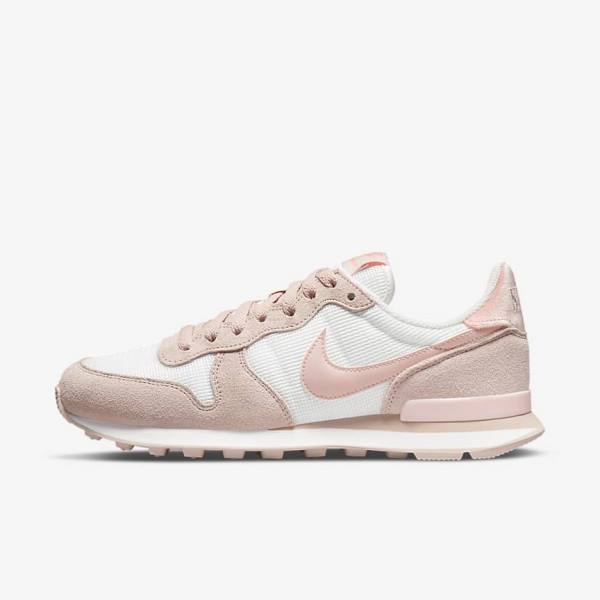 Nike Internationalist Sneakers Damen Weiß Khaki Grau Hell | NK850SGF