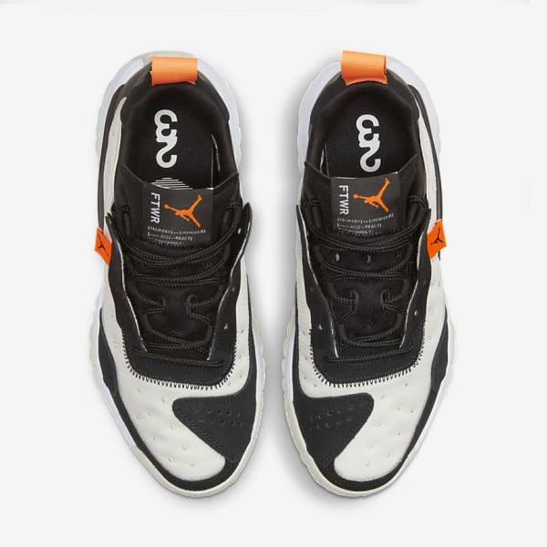 Nike Jordan Delta 2 Sneakers Damen Schwarz Weiß Orange | NK896SEX