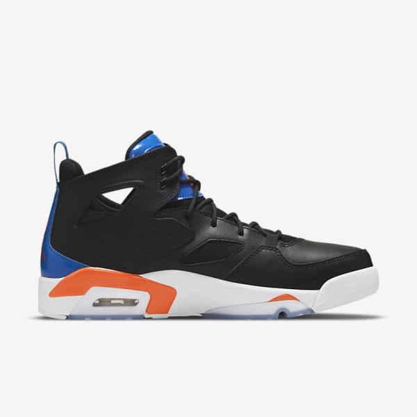 Nike Jordan Flight Club 91 Jordan Schuhe Herren Schwarz Königsblau Weiß Orange | NK523KDJ