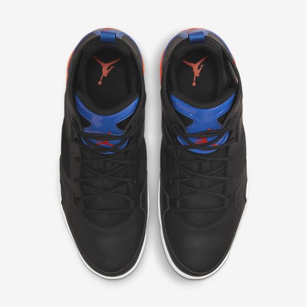 Nike Jordan Flight Club 91 Sneakers Herren Schwarz Königsblau Weiß Orange | NK548BMR