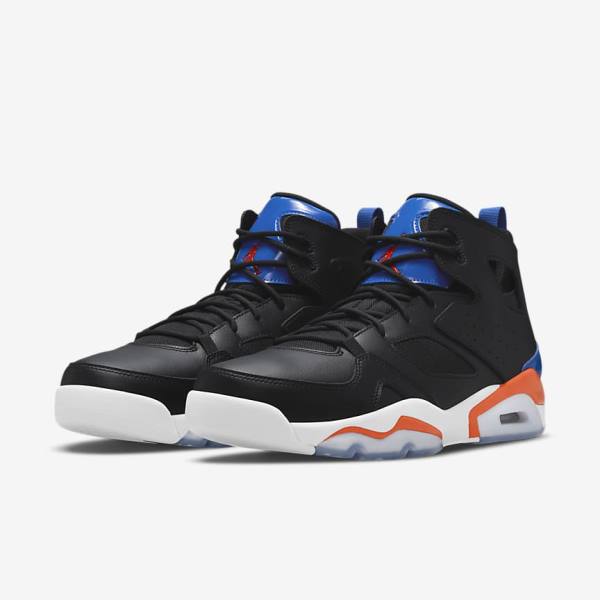 Nike Jordan Flight Club 91 Sneakers Herren Schwarz Königsblau Weiß Orange | NK548BMR