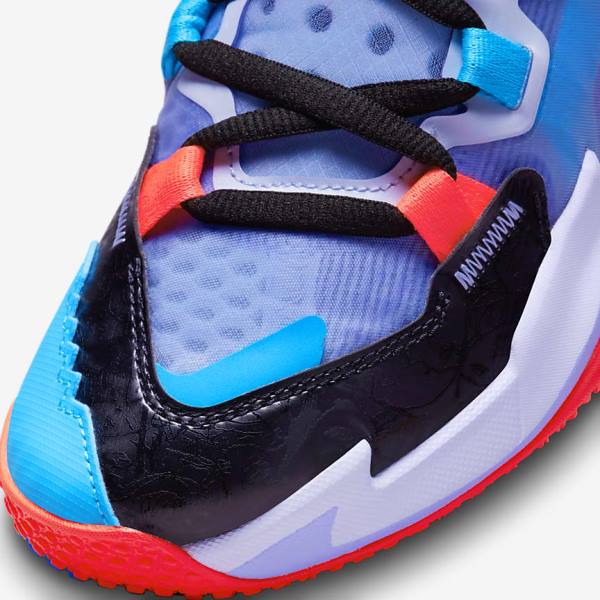 Nike Jordan Why Not Zer0.5 Older Basketballschuhe Kinder Schwarz Blau Hellrot | NK305KRS