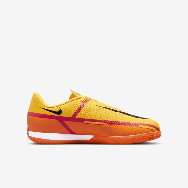 Nike Jr. Phantom GT2 Academy IC Older Indoor Court Fußballschuhe Kinder Orange Hellrot Schwarz | NK491CZU