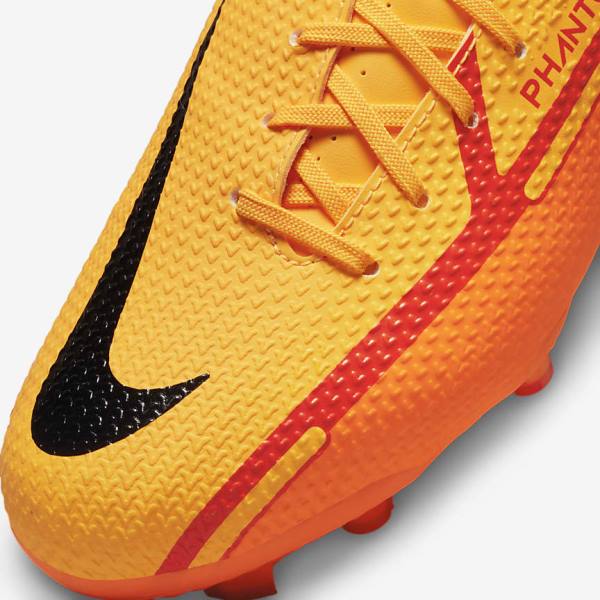 Nike Jr. Phantom GT2 Academy MG Older Multi-Ground Fußballschuhe Kinder Orange Hellrot Schwarz | NK537ZUN