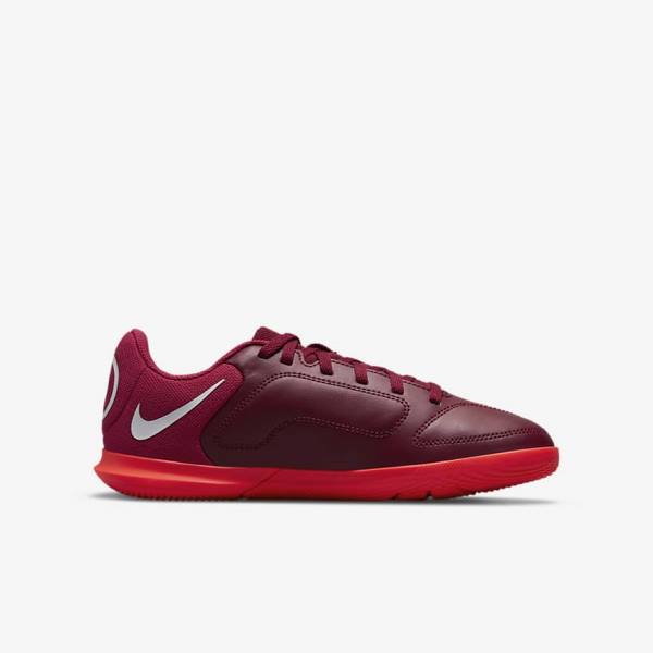 Nike Jr. Tiempo Legend 9 Club IC Older Indoor-Court Fußballschuhe Kinder Rot Hellrot | NK457JAC