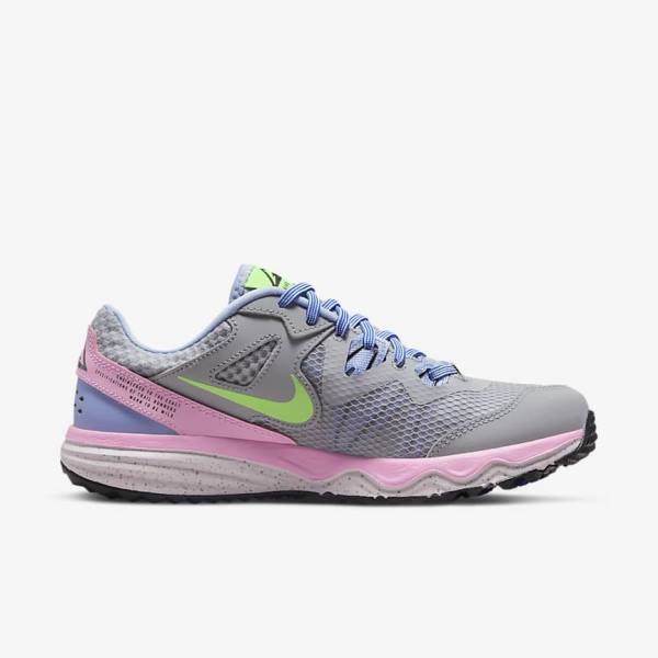 Nike Juniper Trail Trail Laufschuhe Damen Grau Hellblau Rosa Grün | NK729LSW