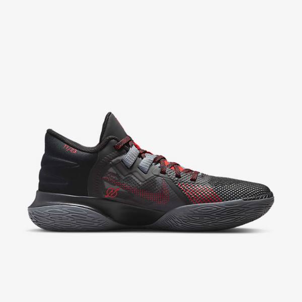 Nike Kyrie Flytrap 5 Basketballschuhe Herren Schwarz Grau Rot | NK569BKF