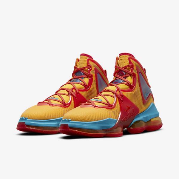 Nike LeBron 19 Basketballschuhe Damen Weiß Blau | NK120JPG