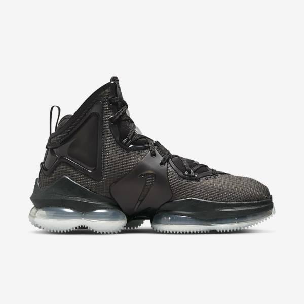 Nike LeBron 19 Basketballschuhe Herren Schwarz Dunkelgrau Grün | NK152AWO