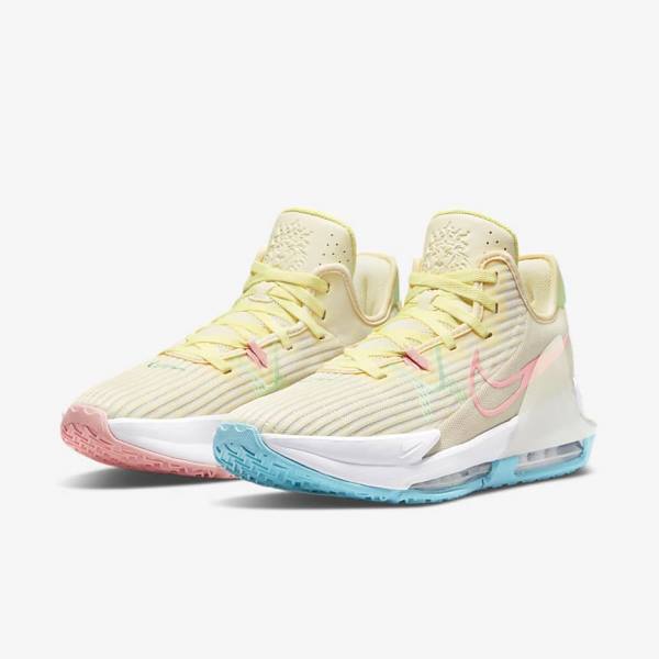 Nike LeBron Witness 6 Basketballschuhe Damen Grün Blau | NK576XLJ